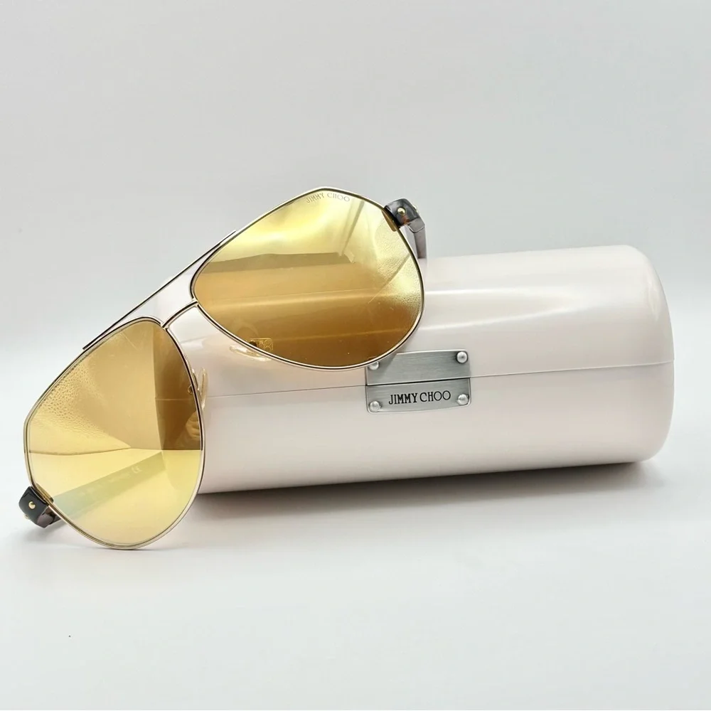Jimmy Choo Charley / S Aviator Mirrored Sunglasses Unisex